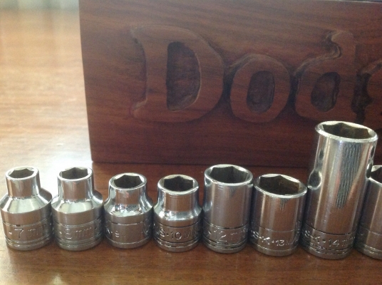 ขายลูกบล็อค Vintage S.K. Tools1/2", 3/8" ชุด 21 ชิ้น เบอร์มิล