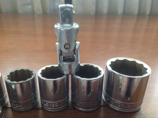 ขายลูกบล็อค Vintage S.K. Tools1/2", 3/8" ชุด 21 ชิ้น เบอร์มิล