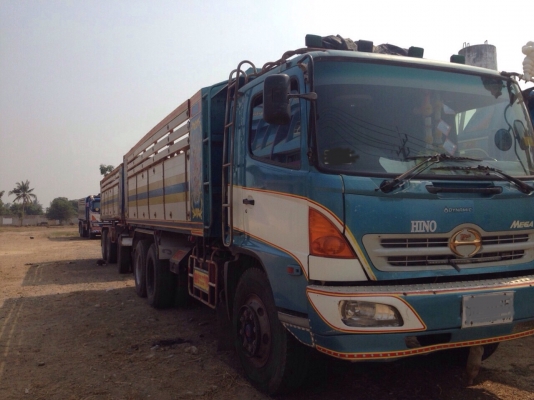 ขายสิบล้อดั้มพ่วงแม่ลูกHINO MEGA260ลูก3คานยัดออกห้างป้ายแดง