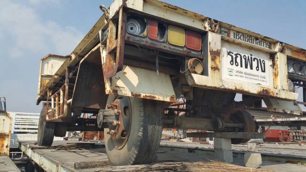 ขายหางพ่วงพื้นเรียบยาว6.1เมตรอู่เชิดชัย