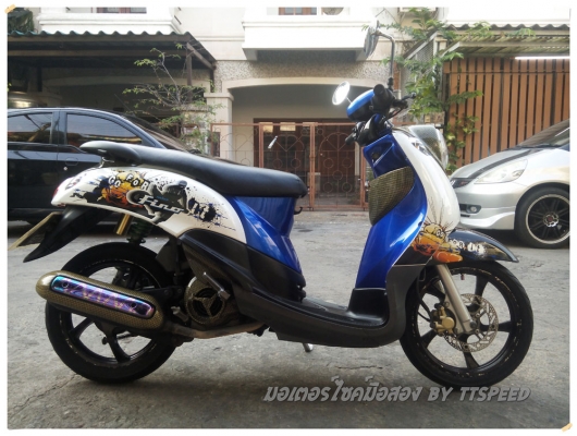 ขาย Fino ล้อแม็กแต่งเคฟล่า รถบ้านมือเดียว