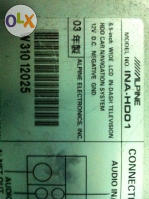 Alpine INA-HD01 จอทัชสกรีน 6.5 นิ้ว