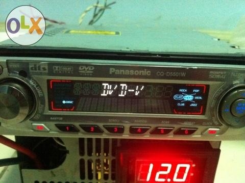 Panasonic CQ-D5501W DVD VCD MP3 CD หน้าจอสไลคไฟฟ้า ปรับ3ระดับ เครื่องศูนย์ไทย ปรีเอ้า 3 ชุด วีดิโอเอ้า 1 ชุด AUX 1 ชุด