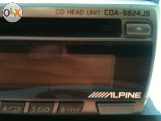 Alpine CDA-9824JS CD FM Ipod สภาพสวยมากๆ ปุ่มไม่มีลอก ลูกเล่นเยอะ มีพัดลมระบายความร้อน