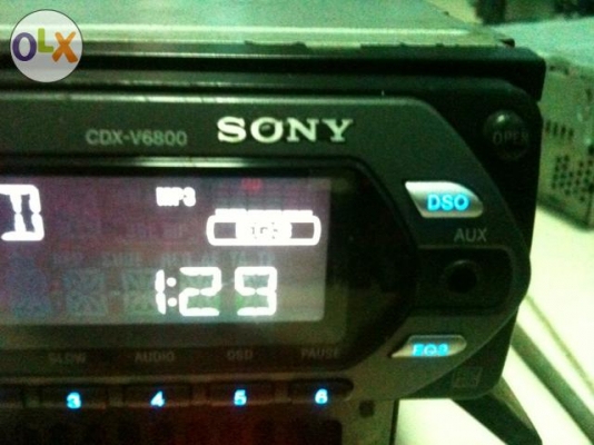 SONY CDX-V6800 MP3 VCD CD FMคลื่นไทยครบ AUX ปรีเอ้า 3 ชุด รุ่นใหญ่ ต่อจอได้ ลูกเล่นเยอะมาก