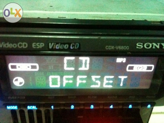 SONY CDX-V6800 MP3 VCD CD FMคลื่นไทยครบ AUX ปรีเอ้า 3 ชุด รุ่นใหญ่ ต่อจอได้ ลูกเล่นเยอะมาก