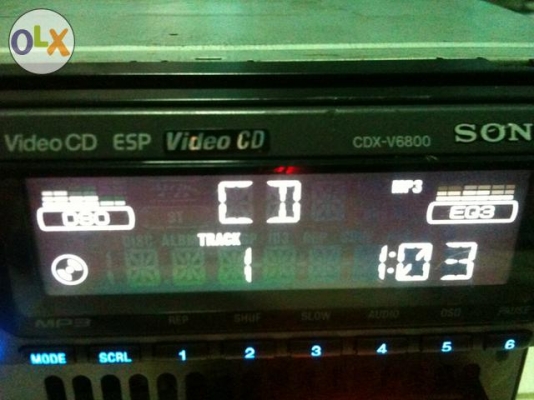 SONY CDX-V6800 MP3 VCD CD FMคลื่นไทยครบ AUX ปรีเอ้า 3 ชุด รุ่นใหญ่ ต่อจอได้ ลูกเล่นเยอะมาก