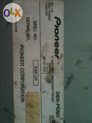 Pioneer DED-P050 MP3 CD เล่นแผ่นดีมาก เสียงดี ฟังค์ชั่นเยอะ