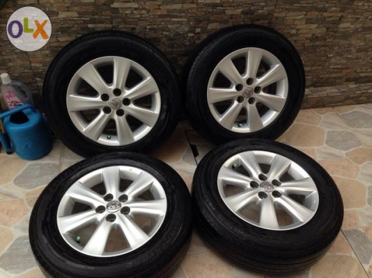 ล้อToyota altis พร้อมยาง 5รู100 R15