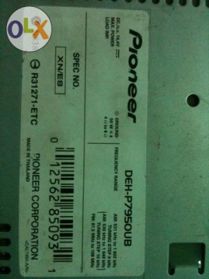 Pioneer DEH-P7950UB หน้าจอสไลด์ไฟฟ้า กราฟฟิกหน้าจอ MP3 USB CD FMคลื่นไทย ศูนย์ไทย ปรีเอ้า 3 ชุด 1 AUX พร้อมรีโมท Pioneer DEH-P7950UB หน้าจอสไลด์ไฟฟ้า กราฟฟิกหน้าจอ MP3 USB CD FMคลื่นไทย ศูนย์ไทย ปรีเอ้า 3 ชุด 1 AUX พร้อมรีโมท
