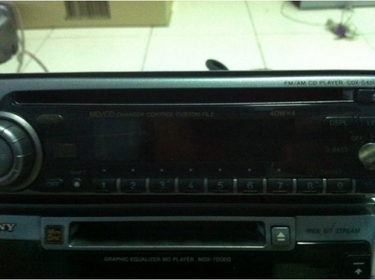 SONY CDX-C4200และMDX-700EQ MD CD EQ7หรือ15แบน กราฟฟิก 4-5 แบบ ปรีเอ้า 2หรือ3 ชุุดนี้มี2ชิ้น SONY CDX-C4200และMDX-700EQ MD CD EQ7หรือ15แบน กราฟฟิก 4-5 แบบ ปรีเอ้า 2หรือ3 ชุุดนี้มี2ชิ้น