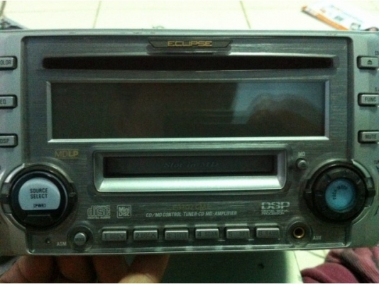 ECLIPSE E3302CMT 2DIN ญี่ปุุ่นแท้ๆ เบสหนักแน่นมาก MD CD AUX3 5MM กราฟฟิกEQ เปลี่ยนไฟหน้าจอได้5-7 สี
