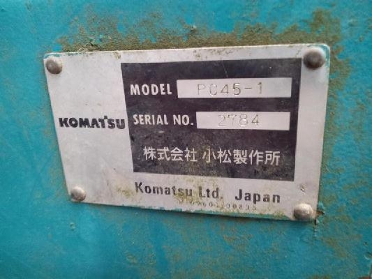PC45-1 # 2784 : รถขุด มือสอง นำเข้าจากญี่ปุ่น T. กุ้ง: 08130622283