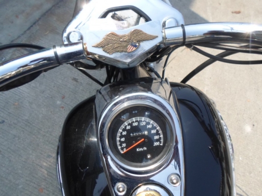 ยังไงก็ขาย honda phantom200ปี48กุญแจบน ตกแต่งสไตล์ Harley Dayvidsan รถบ้านเดิมๆชุดโอนครบ