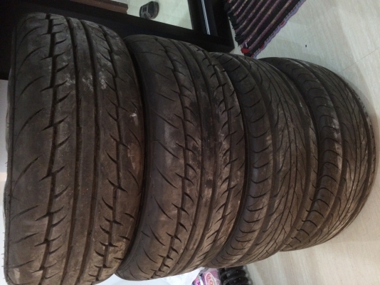 ขายล้อแม็ก4รู100 พร้อมยาง195/55R15 85V ราคาถูก