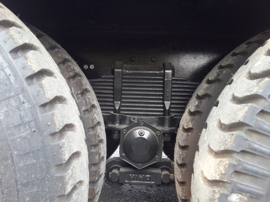 ขายรถ 10 ล้อ เทรลเลอร์ บรรทุกรถเกี่ยวข้าว 2 เพลา HINO FM3H เครื่อง HO7D = 195 แรงม้า หัวเดิม ครัซซีเดิม