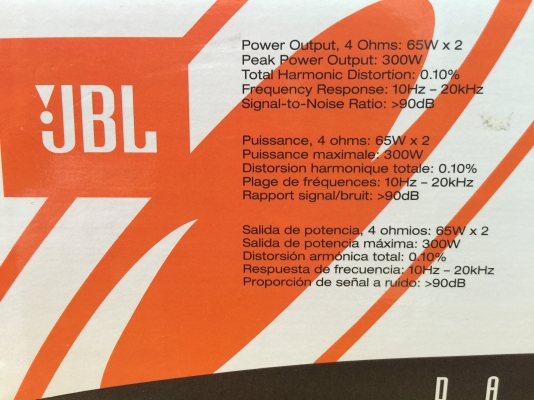 ขายเพาเวอร์แอมป์ JBL รุ่น DA6502 2 CHANNEL