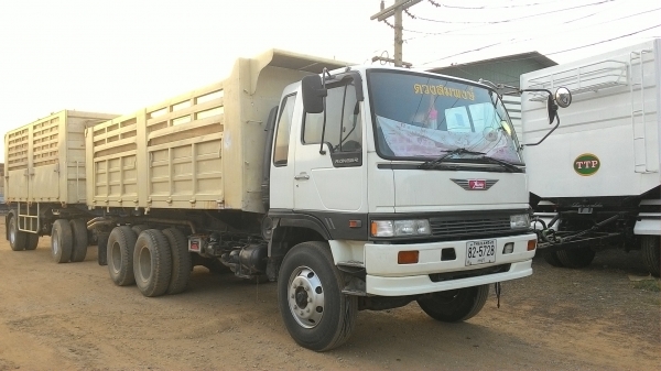 แสงฟ้าเต้นรถ///ขายรถพ่วงHINO-3M ดั้มแม่ลูก เครื่องM10C-240แรงม้า ปี2544 ยางเต็ม แสงฟ้าเต้นรถ///ขายรถพ่วงHINO-3M ดั้มแม่ลูก เครื่องM10C-240แรงม้า ปี2544 ยางเต็ม