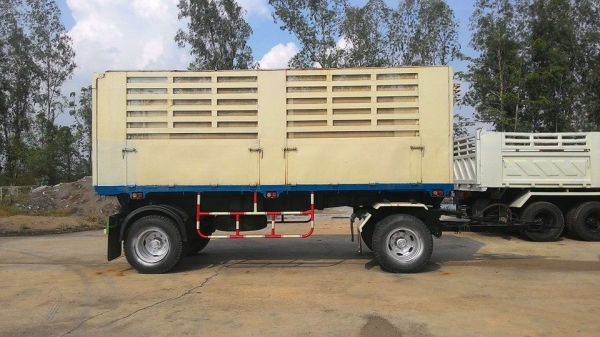 แสงฟ้าเต้นรถ///ขายรถพ่วงHINO-3M ดั้มแม่ลูก เครื่องM10C-240แรงม้า ปี2544 ยางเต็ม แสงฟ้าเต้นรถ///ขายรถพ่วงHINO-3M ดั้มแม่ลูก เครื่องM10C-240แรงม้า ปี2544 ยางเต็ม