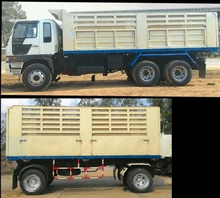 แสงฟ้าเต้นรถ///ขายรถพ่วงHINO-3M ดั้มแม่ลูก เครื่องM10C-240แรงม้า ปี2544 ยางเต็ม แสงฟ้าเต้นรถ///ขายรถพ่วงHINO-3M ดั้มแม่ลูก เครื่องM10C-240แรงม้า ปี2544 ยางเต็ม