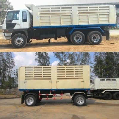 แสงฟ้าเต้นรถ///ขายรถพ่วงHINO-3M ดั้มแม่ลูก เครื่องM10C-240แรงม้า ปี2544 ยางเต็ม แสงฟ้าเต้นรถ///ขายรถพ่วงHINO-3M ดั้มแม่ลูก เครื่องM10C-240แรงม้า ปี2544 ยางเต็ม