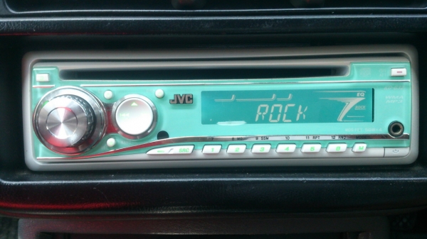 วิทยุJVC  cd mp3 auxด้านหน้า สภาพใหม่มากๆ 1,500.-