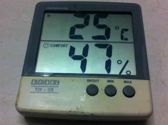 เครื่องวัดแสดงผลอุณหภูมิ ความชื่น DIGICON หน้าอจอแสดงผลตัวเลขขนาดใหญ่