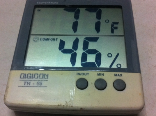 เครื่องวัดแสดงผลอุณหภูมิ ความชื่น DIGICON หน้าอจอแสดงผลตัวเลขขนาดใหญ่