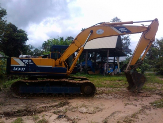 ***ขายแล้วครับขอบคุณ Truck2hand ขายแบ็คโฮ KOBELCO MARK-ll Yutani SK907 /YN-5718 (SK 200 มาร์คทู) เครื่องเดิมปั้มเดิม เครื่อง MITSUBISHI-6D31 6สูบ 135HPแรงดี แน่น ปั้มเดิม K3V ปั้มดีแรงดี ทำงานดี เร็วไม่โหลด เอวแน่นเต็ม ไม่มีแตก ช่วงล่าง70-80\% โซ่ดี แทร็ก7