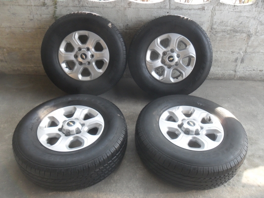 ล้อแม็ก 16นิ้ว 6รู เชฟ พร้อมยาง สวยๆ 4 ล้อ ราคา 6900 บาท