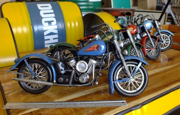 โมเดลมอเตอร์ไซค์คลาสสิค งานสังกะสีมอเตอร์ไซค์อินเดียน