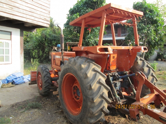 รถไถใหญ่คูโบต้า75DTเพราหน้าใหญ่กว่า108แรงไทย4x4จัดเต็มหมดห่วงเรื่องเพราขาด