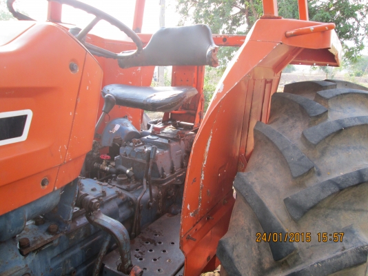 รถไถใหญ่คูโบต้า75DTเพราหน้าใหญ่กว่า108แรงไทย4x4จัดเต็มหมดห่วงเรื่องเพราขาด