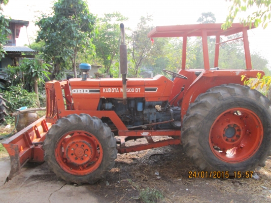 รถไถใหญ่คูโบต้า75DTเพราหน้าใหญ่กว่า108แรงไทย4x4จัดเต็มหมดห่วงเรื่องเพราขาด