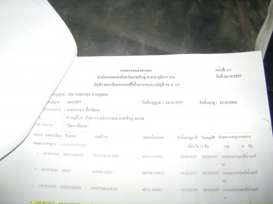 FN 527M-A11273  2 เพลา/แม่-ลูก ทะเบียนเต็ม เอกสารพร้อม/ราคา 820,000บาท