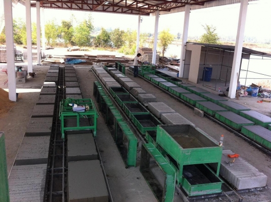 ขายชุดผลิตอิฐมวลเบากำลังผลิต 1000ก้อนต่อวัน ขายชุดผลิตอิฐมวลเบากำลังผลิต 1000ก้อนต่อวัน