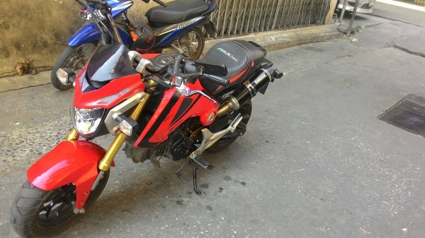 Honda Msx 2013 สีเเดงดำ