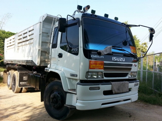 ขายรถบรรทุก 10 ล้อดัมพ์ ISUZU DECA 270 แรงม้าปี 2551 ซีเรียล 4000 กว่า ไมล์ 251675 กม.รถวิ่งหินเกร็ดทางเรียบ เล่มพร้อมโอน มีระบบลากพ่วง ราคา 1980000