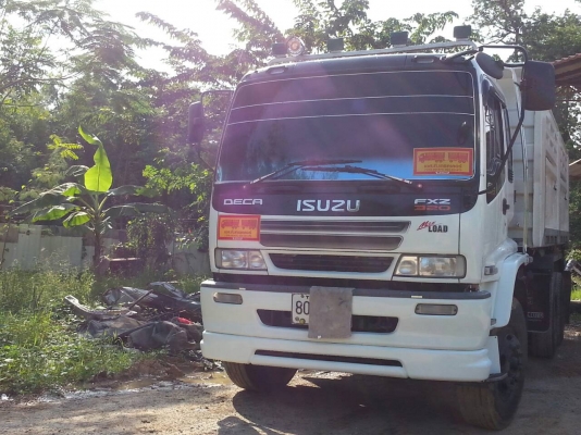 ขายรถบรรทุก 10 ล้อดัมพ์ ISUZU DECA 270 แรงม้าปี 2551 ซีเรียล 4000 กว่า ไมล์ 251675 กม.รถวิ่งหินเกร็ดทางเรียบ เล่มพร้อมโอน มีระบบลากพ่วง ราคา 1980000