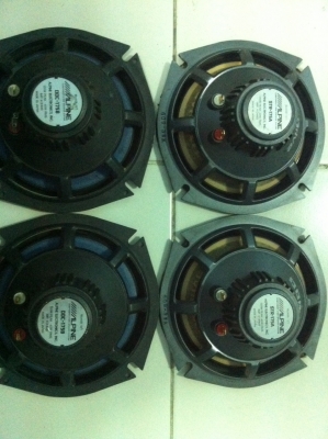 Alpine 6" DOC-175A 175B โครงอลูมิเนียมหล่อ แม่เหล็กเหลวนีโอ