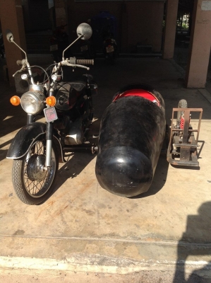 ขาย Kawasaki B1 125cc พร้อม sidecar ทะเบียนพร้อมโอน