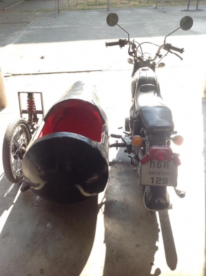 ขาย Kawasaki B1 125cc พร้อม sidecar ทะเบียนพร้อมโอน