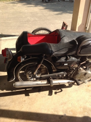 ขาย Kawasaki B1 125cc พร้อม sidecar ทะเบียนพร้อมโอน