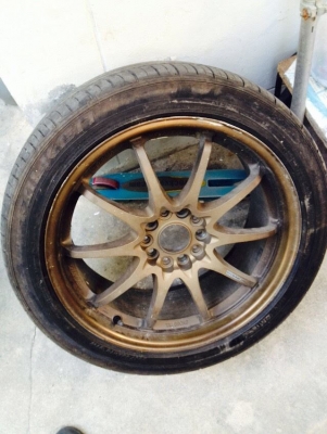 ขาย ล้อ `ce28 R 18  พร้อมยาง 225/45 245/45 `ฟาเก้น ปี13มีดุ้งนิดนึงนะคับแต่สีเดิมๆ ขาย13500