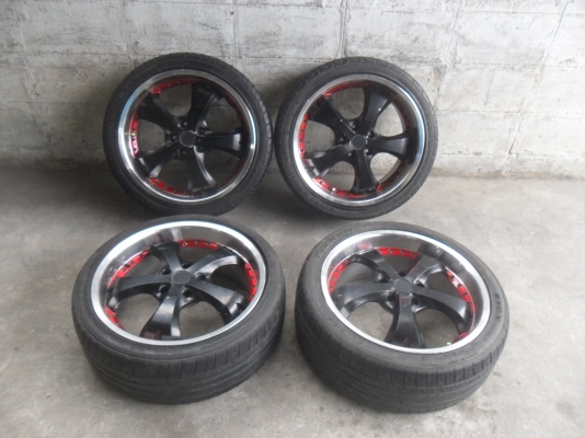 ล้อแม็ก 18นิ้ว 5รู114 พร้อมยาง สวยๆ 4 ล้อ ราคา 8900 บาท