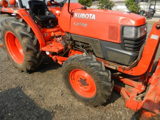 KUBOTA L3408 พร้อมอุปกรณ์ ใบดัน ผาน6 สภาพดี 088-3705453