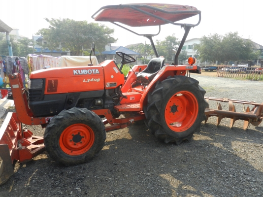 KUBOTA L3408 พร้อมอุปกรณ์ ใบดัน ผาน6 สภาพดี 088-3705453