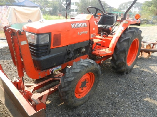 KUBOTA L3408 พร้อมอุปกรณ์ ใบดัน ผาน6 สภาพดี 088-3705453