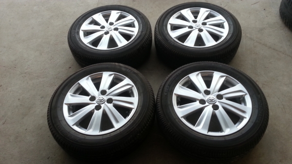 ล้อแม็คเดิม ALL NEW VIOS YARIS พร้อมยางYOKOHAMA 185-60-15 ปลายปี13ล้อ ยางสวย