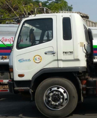 <**ขายยกชุด8คัน**>รถบรรทุกน้ำมัน สิบล้อไอ้หลง FN-617-M5 เพาเดียว สภาพใหม่อุปกรครบพร้อมวิ่งงาน เอกสารทะเบียนพร้อม